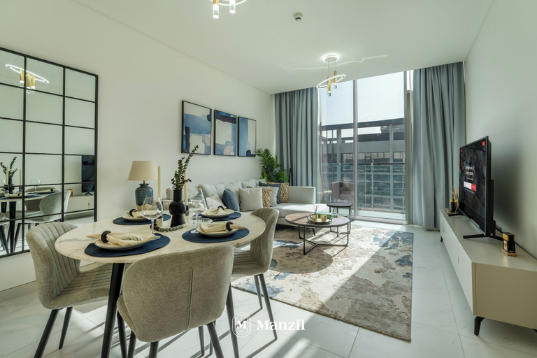 Living room 2, Manzil - Lux 1BR minutes to Dubai Mall, Dubai