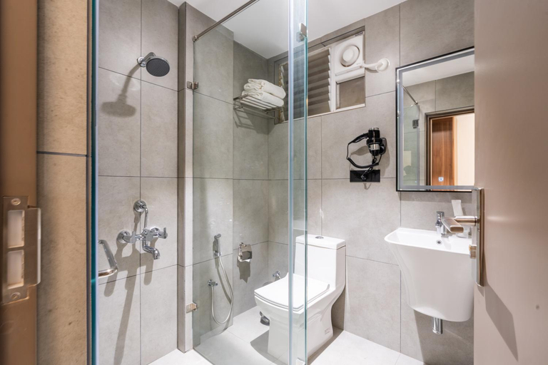 Bathroom 4, Hyber Hotel's - Gachibowli, Hyderabad