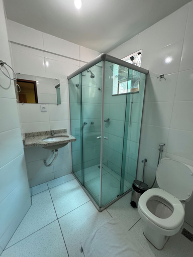 Bathroom, Domus Hotel Veneza - Ipatinga, Ipatinga