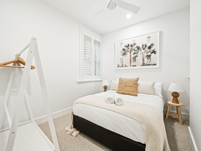 Bedroom 2, Peach Apartment at Palm View Collective, Sydney