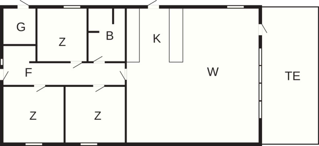 Floor plan 3, 5 Star Holiday Home in Hasle, Bornholm
