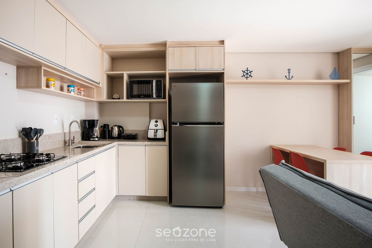 Private kitchen, Studio in a Condo w/ Pool 550m From Beach Tor0407, Imbituba