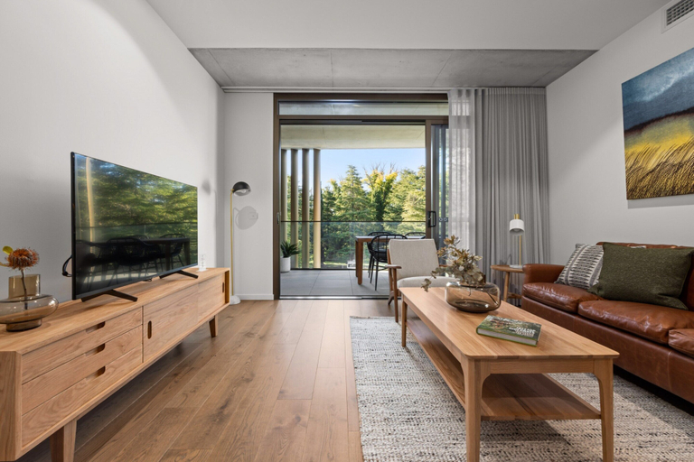 Living room 3, Elegant 2-bed Urban Retreat With Outdoor Dining, Canberra