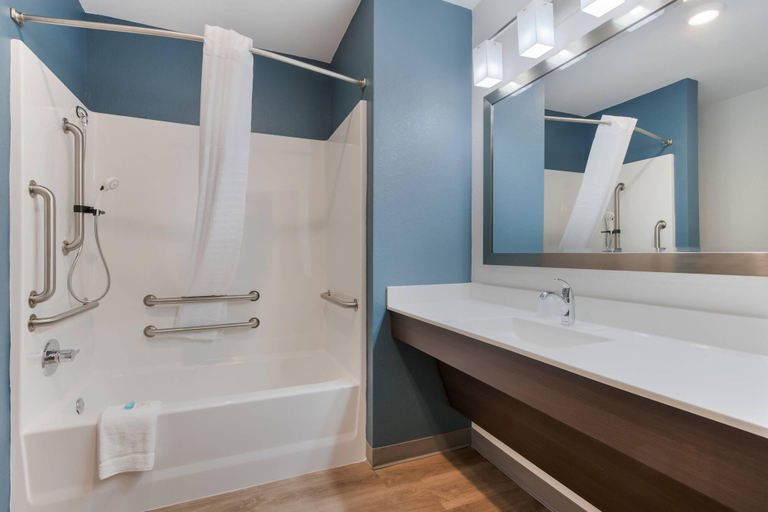 Bathroom 4, WoodSpring Suites Tamarac, Broward