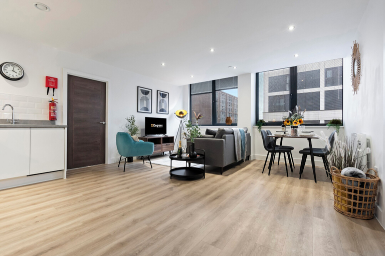 Living area 3, 411 Alexander House, Trafford