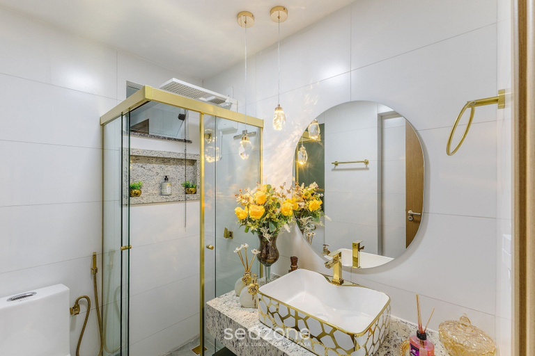 Bathroom 3, Building With Swimming Pool 300m From the Beach in Ilheus - MMD, Ilhéus