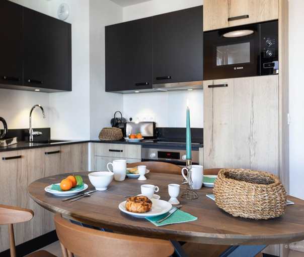 Private kitchen, Apartment in Les Deux Alpes With Scenic Views, Isère