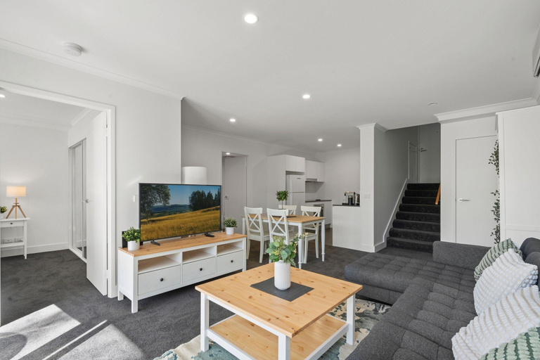 Living room 2, Central Braddon Retreat With Balcony & Pool Access, Canberra