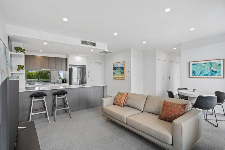 Living area 3, Sleek 2-bed With Balcony and Communal BBQ Area, New Farm