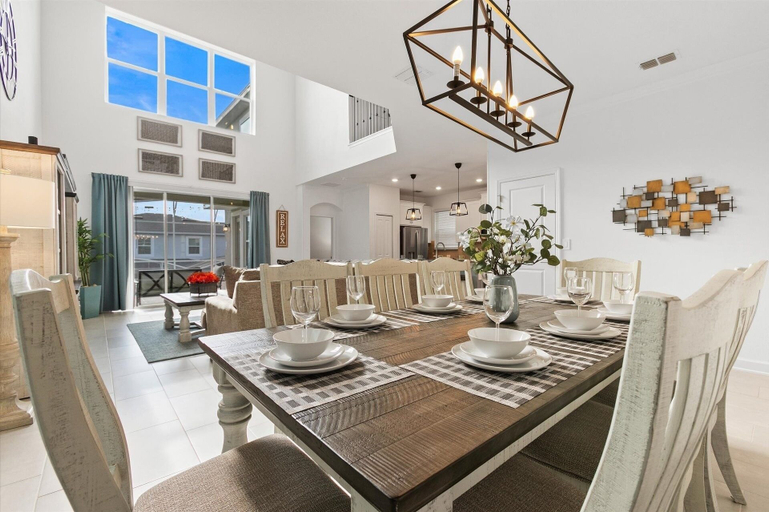 Dining 4, Championsgate Resort 6 Bedroom Private Pool+Spa Home 5 Home, Osceola