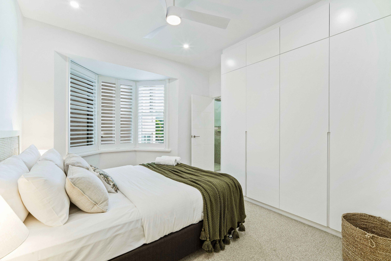 Bedroom 2, Peach Apartment at Palm View Collective, Sydney
