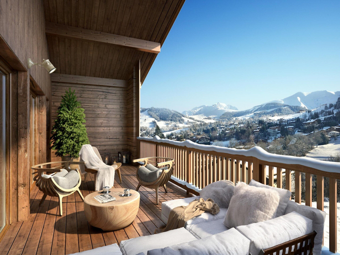 Balcony 3, Apartment in Megeve Near Ski Slopes, Haute-Savoie
