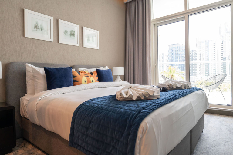 Room 3, Cozy Studio Perfect for 4 at Damac Maison Prive, Dubai