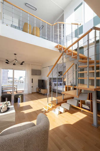 Room 4, Acropolis Sky Retreat Jacuzzi 3BR Maisonette, Attica