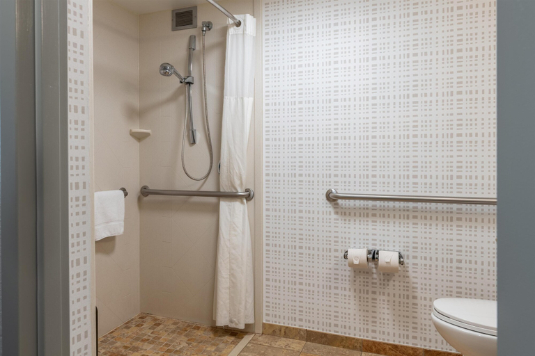 Bathroom 5, Hampton Inn Portsmouth Central, Rockingham