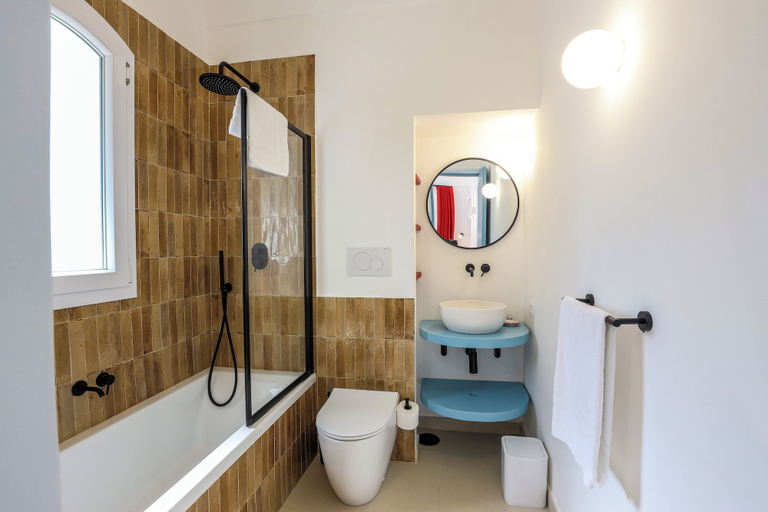 Bathroom 3, Elegant Villa In Anacapri | Infinity Pool & Design, Napoli