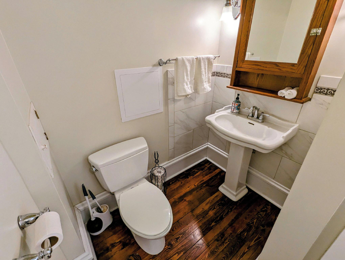 Bathroom 3, Arcadia Academy, Iron