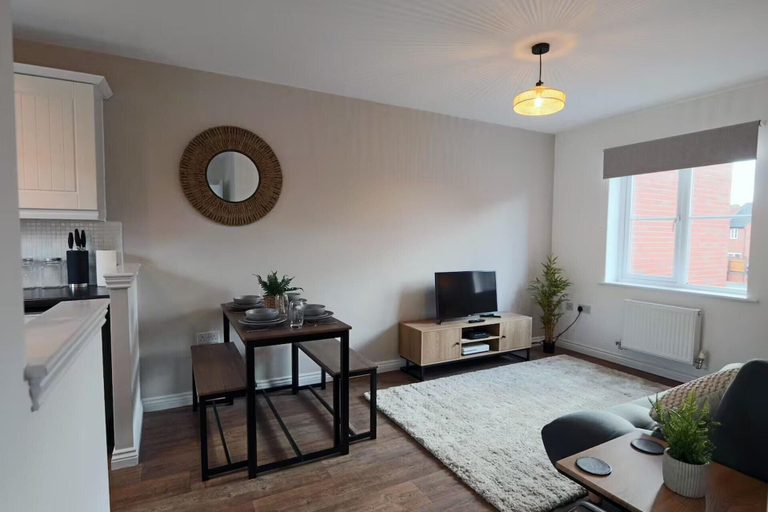 Living area, Derby Luxury Apartment - Foss Road, Derbyshire