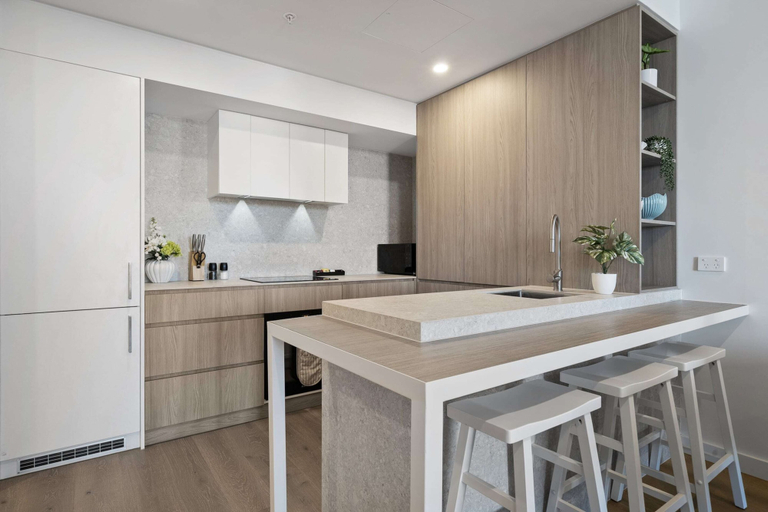 Private kitchen 5, Charming 1-bed With Rooftop Access & Parking, Fremantle