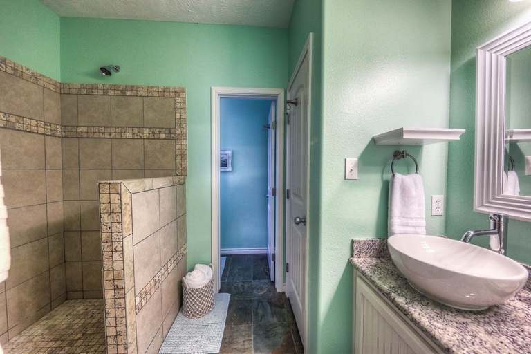 Bathroom, Once Upon A Tide 3 Bedroom Home by RedAwning, Galveston