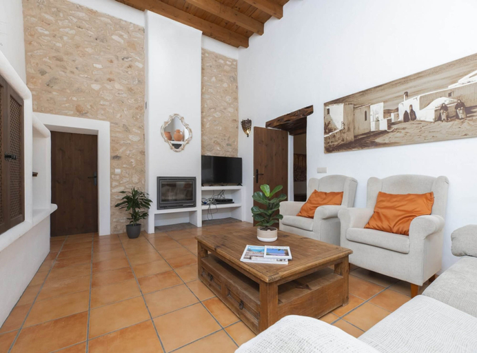 Room 4, Villa Can Fumeral Modern and Seaview Salinas, Baleares