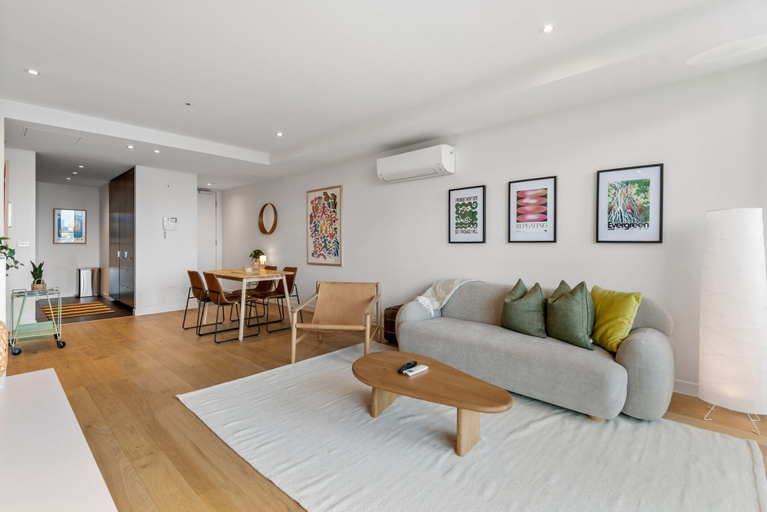 Living room 3, Wake Up to Views, Pool & the South Yarra Lifestyle, Melbourne