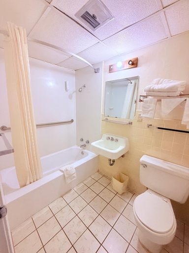 Bathroom, Econo Lodge Cameron, De Kalb