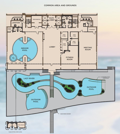 Floor plan 4, Phoenix Gulf Shores Ii 804 3 Bedroom Condo, Baldwin