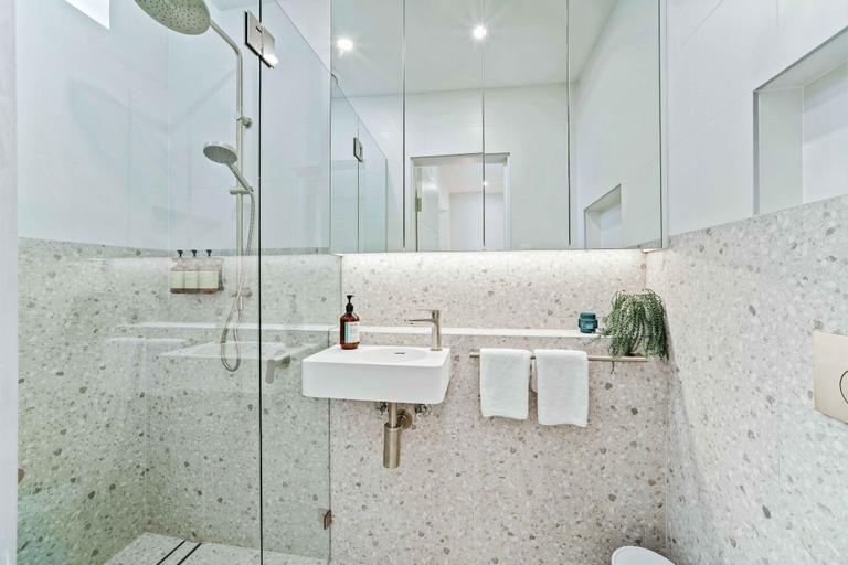 Bathroom 3, Peach Apartment at Palm View Collective, Sydney