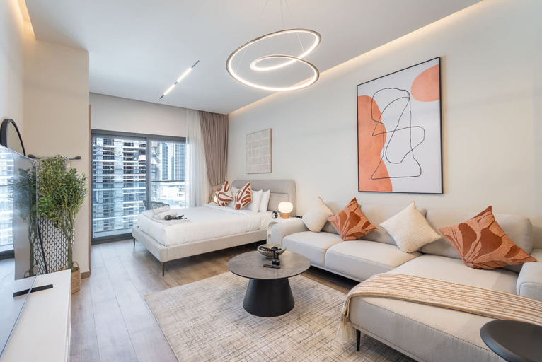 Room 2, Peaceful Studio Flat That Sleeps 2 in Jumeirah Village Circle, Dubai