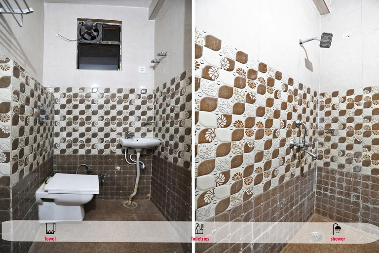 Bathroom, Hotel O Shree Raghuvar Dham, Mathura