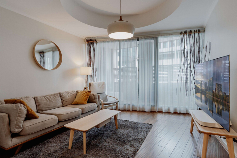 Living room 5, Central 2-bed With Gym and Parking, Canberra