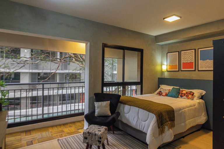 Room 3, Flat Pet Friendly c Academia a 200m do Metr, São Paulo