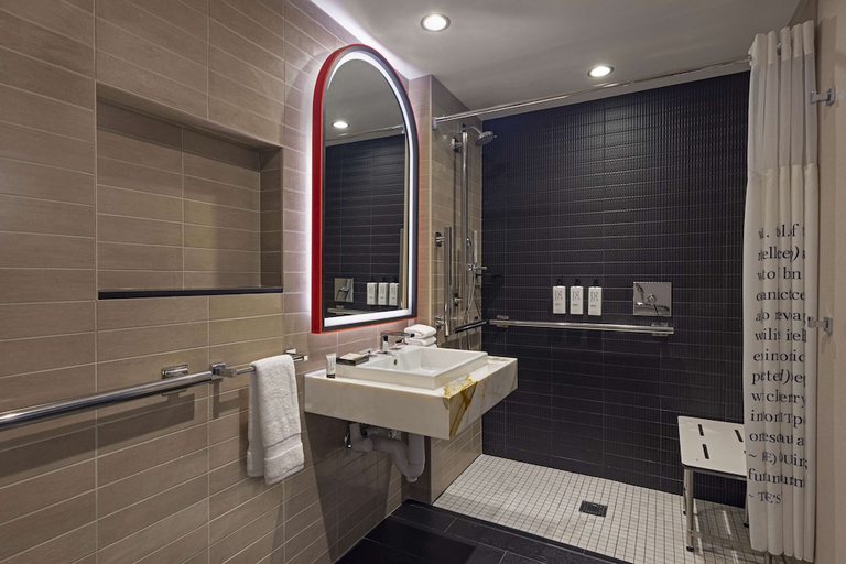Bathroom 4, theWit Chicago, a Hilton Hotel, Cook
