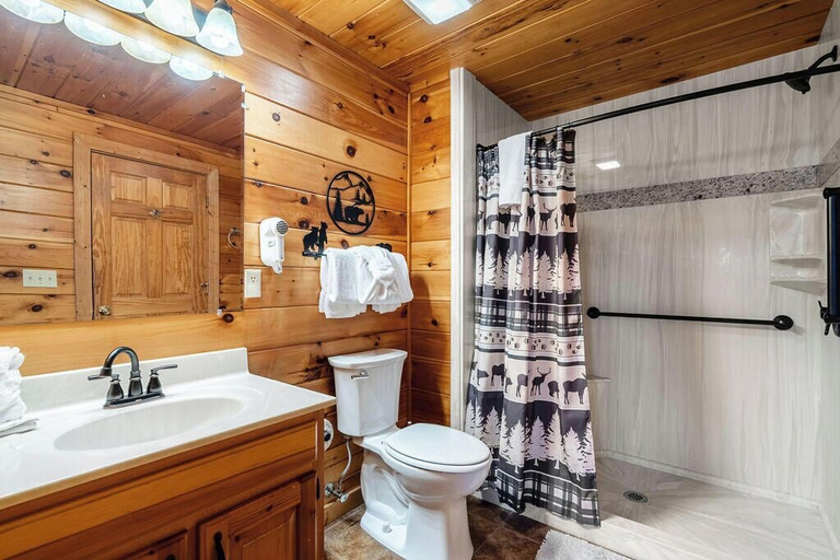 Bathroom 4, Eagles View Lodge, Sevier