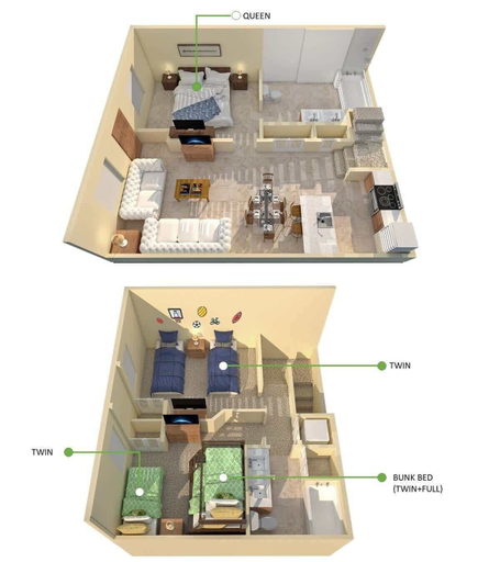 Interior 5, Relaxing 3BR Haven for 8 at Seven Dwarfs, Osceola