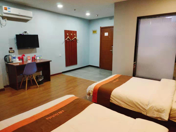 Bedroom 2, Jun Hotel Hebei Handan Wei County Bus Station, Handan