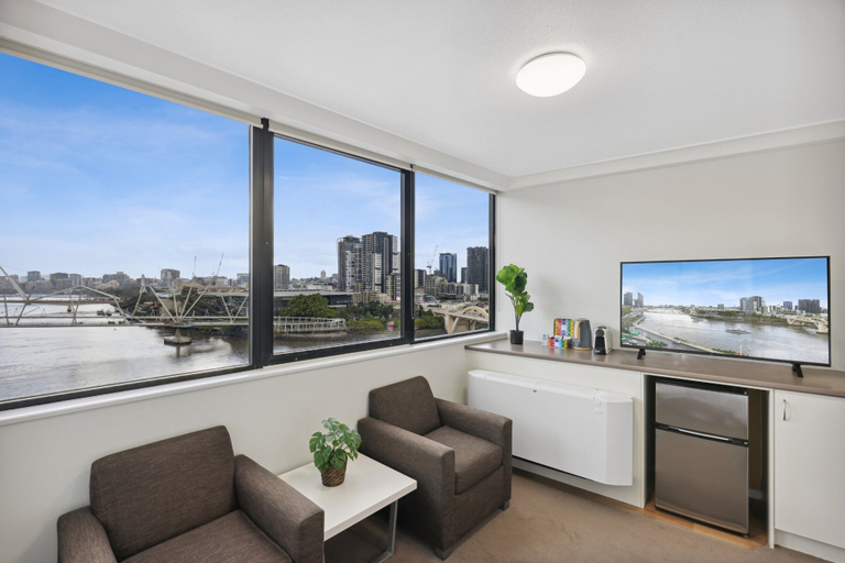 Living room 2, Central Brisbane Studio With Stunning River Views, Brisbane