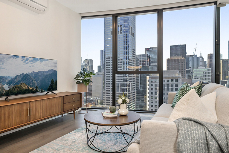 Living room 3, Modern City Apartment With Stunning Views, Melbourne