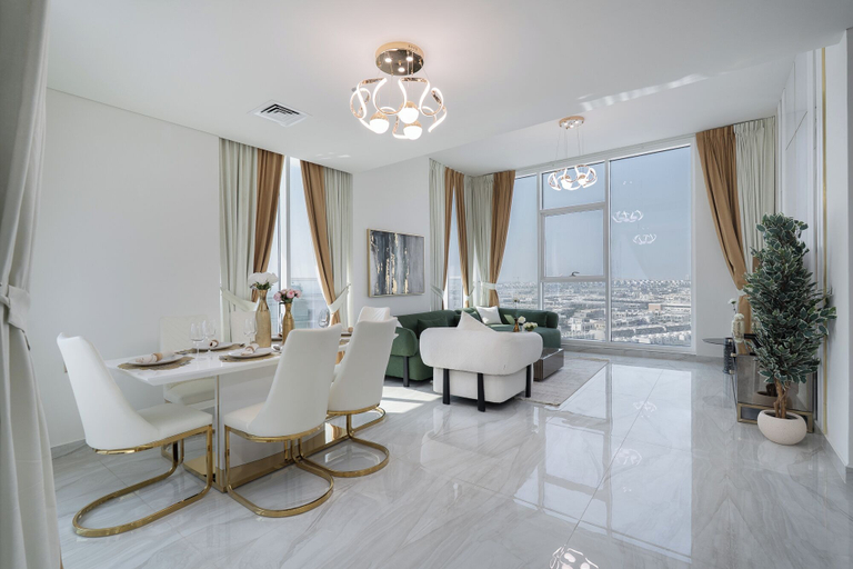 Living area 2, Vogue | Gemz Al Furjan near Ibn Battuta Mall, Dubai