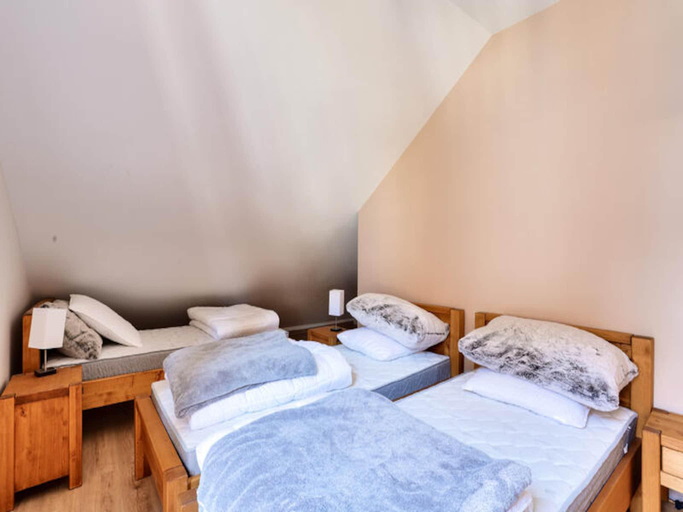 Bedroom 2, Apartment in Vars with Mountain Views Pool, Hautes-Alpes