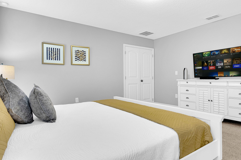 Bedroom 3, 5Br Davenport Home W/ Pool & Private Hot Tub, Polk