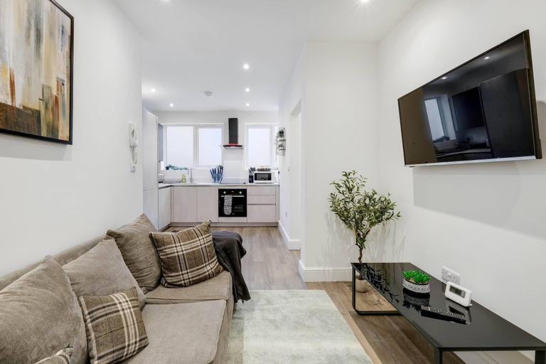 Living area 4, West Hendon Apt with Parking 03, London