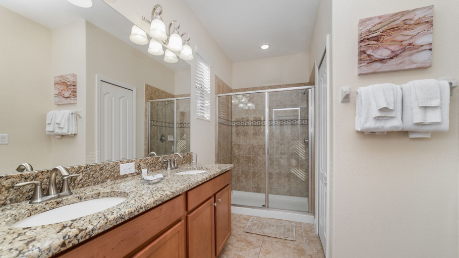 Bathroom 3, Championsgate Resort 4 Bedroom Private Pool Home 4 Home, Osceola