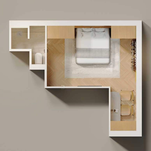 Floor plan 4, Charming Studio - 2P- Jardin de Luxembourg, Paris