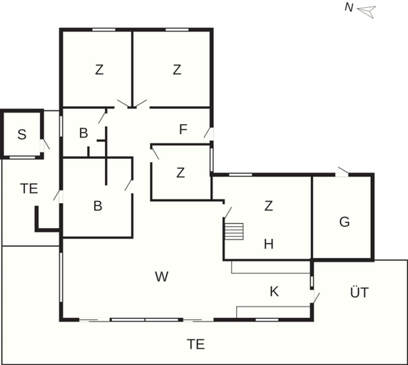 Floor plan 2, 5 Star Holiday Home in Millinge, Faaborg-Midtfyn