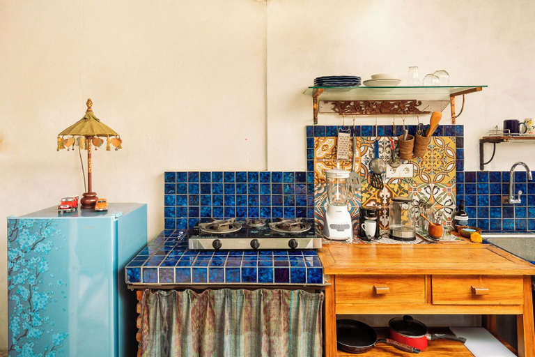 Private kitchen 2, Barong Retreat Villa Ubud with Hammock Terrace, Garden & Koi Pond, Gianyar