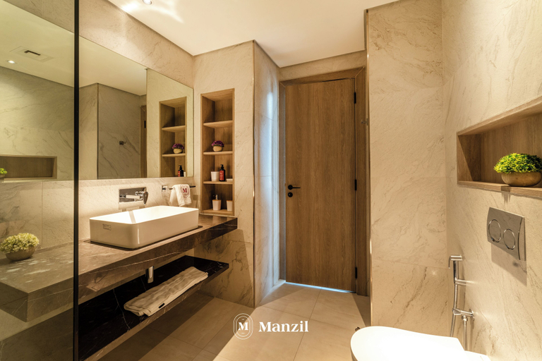 Bathroom 5, Manzil - 1BR Apartment in JVC with Pool, Dubai