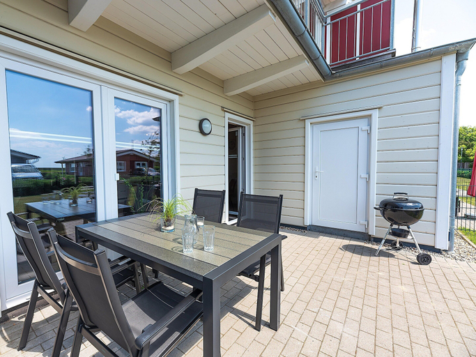 Balcony, Ferienhaus in Dagebuell im Skandinavischen Stil, Nordfriesland