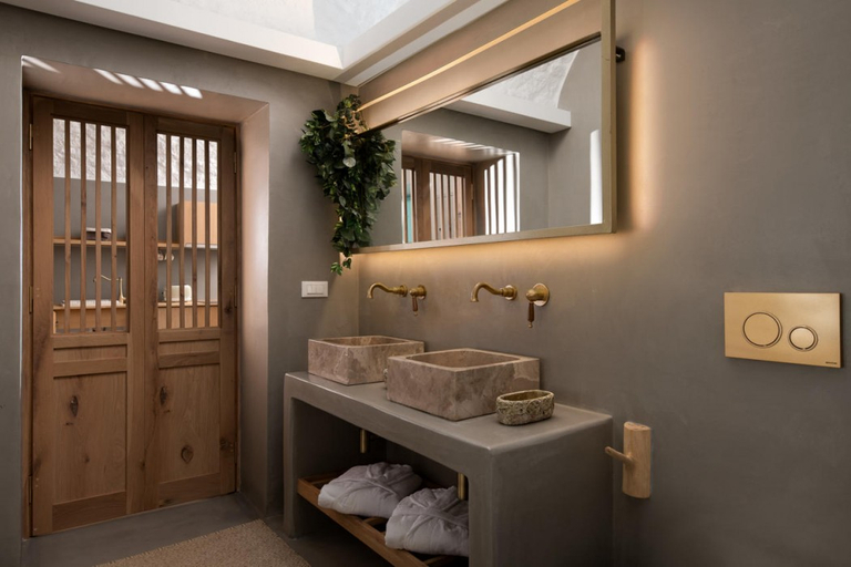 Bathroom 3, Kaminos Boutique Hotel, South Aegean